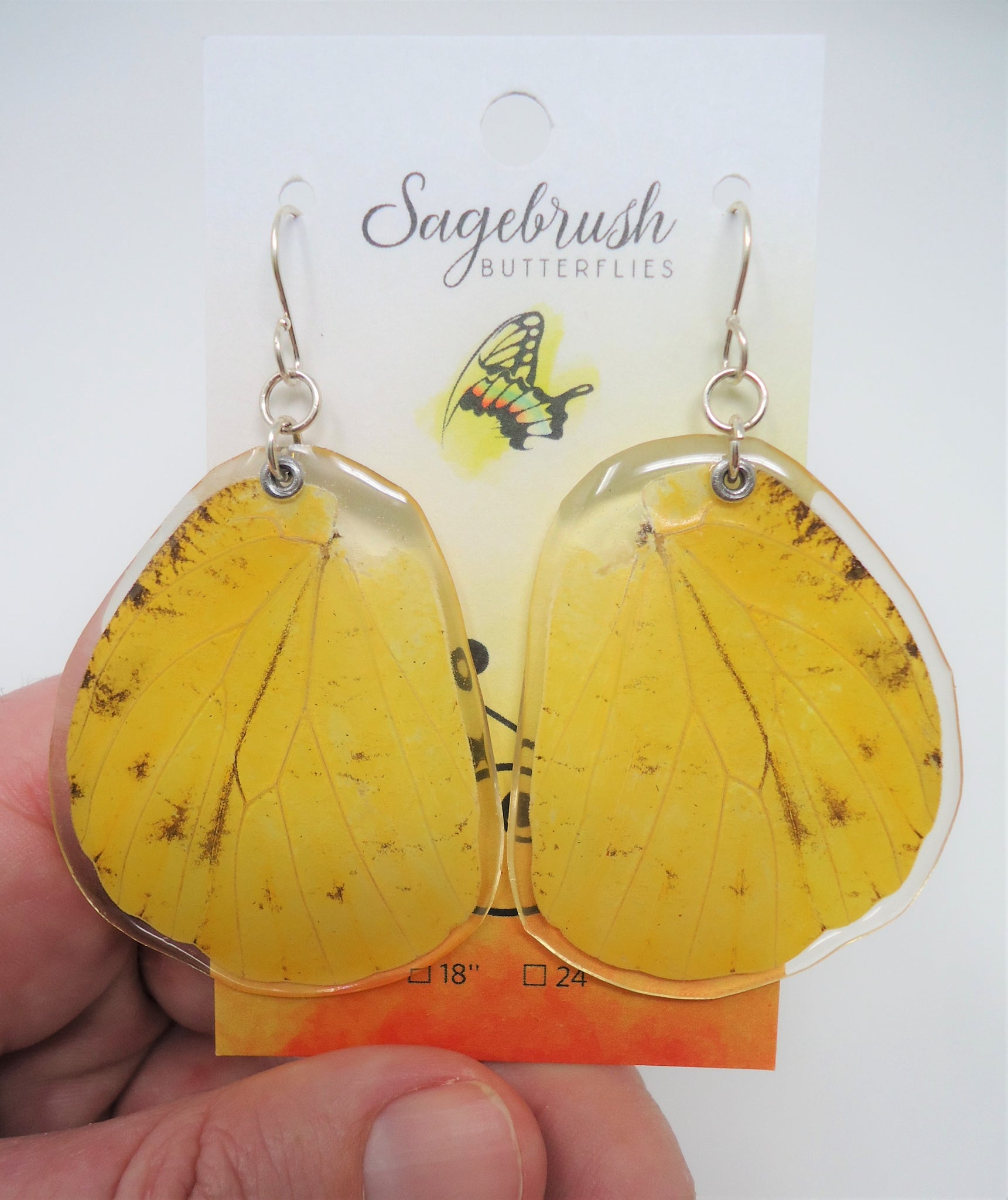 Amazon.com: Real butterfly wing earrings (Top wings) Real Butterfly earrings/Phoebis  philea/Real preserved laminated resining Butterfly Ear Dangles/ 925  sterling silver/Yellow butterfly : Handmade Products